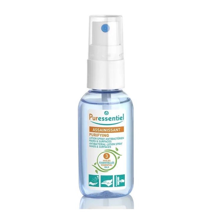 Desinfektionsmittel Spray antibakteriell für Hände und Oberflächen Puressentiel - Spray von 25 ml