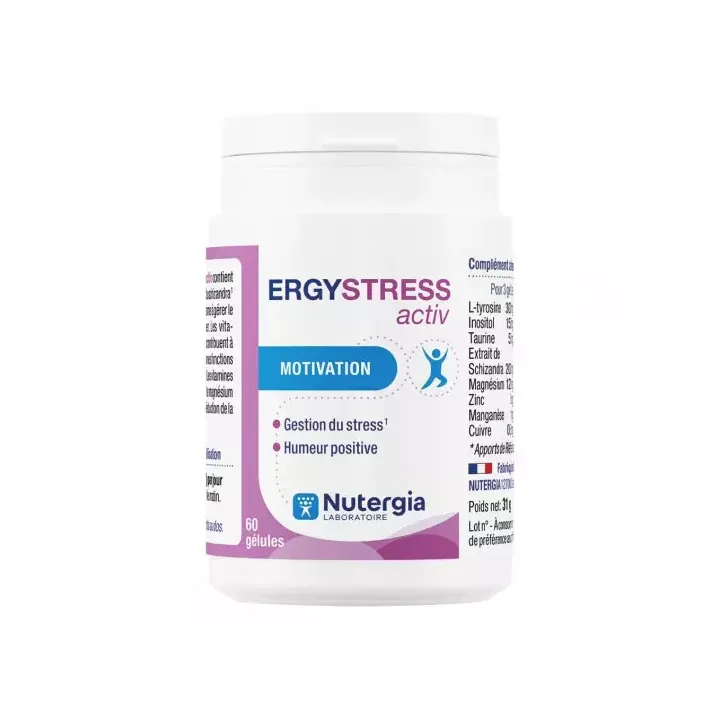 Ergystress Activ Nutergia - Dose von 60 Kapseln