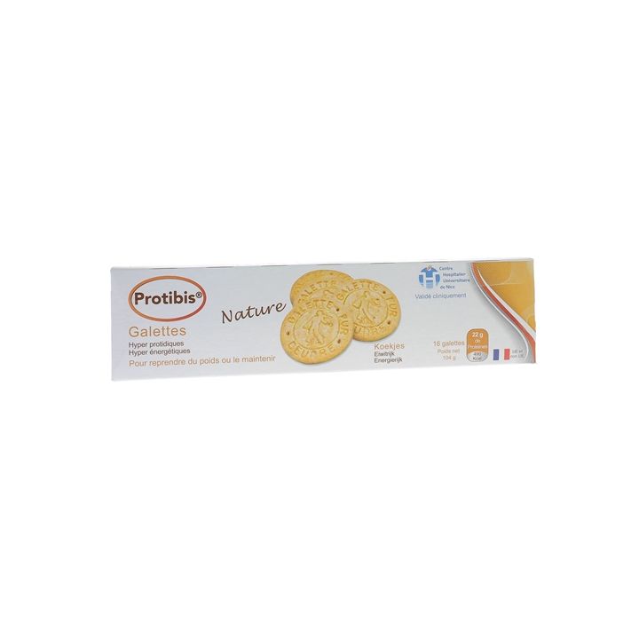 Protibis Galettes natur HP/HC Nutrisens - Schachtel mit 16 Galetten