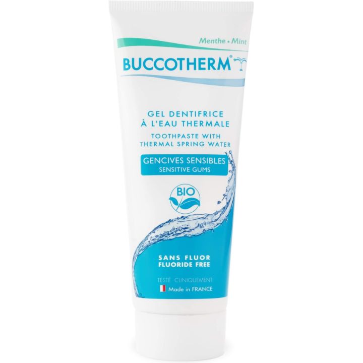 Zahnpasta mit Thermalwasser für empfindliches Zahnfleisch ohne Fluor Buccotherm - Tube mit 75 ml