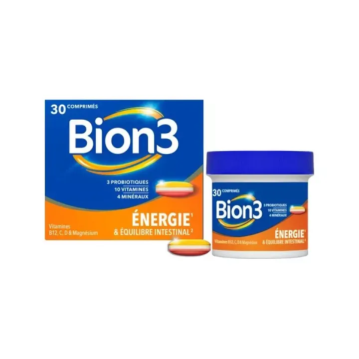 Bion3 Gleichgewicht und Darmgleichgewicht - Packung mit 30 Tabletten