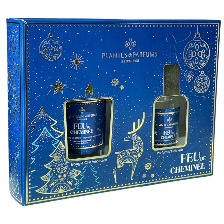 Geschenkset Kaminfeuer Pflanzen & Düfte aus der Provence - Set mit 2 Produkten