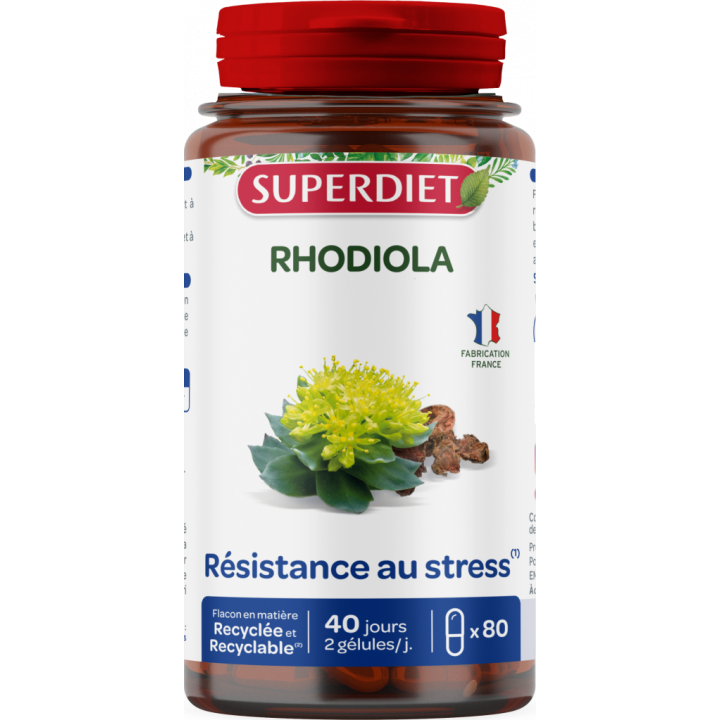 Rhodiola Superdiet - Dose von 80 Kapseln
