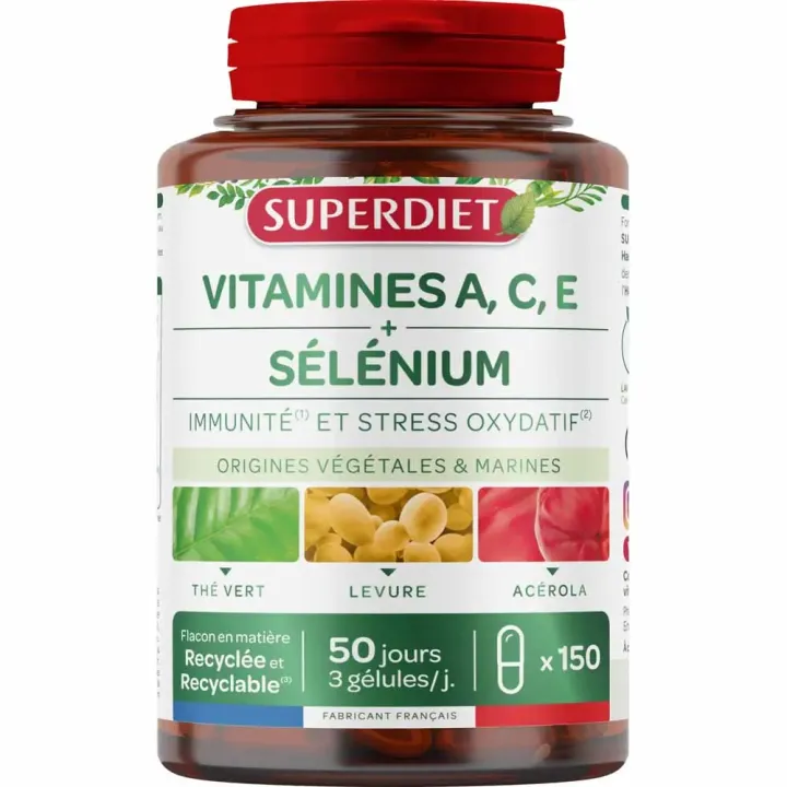 Komplexes Selen-Vitamine A.C.E Super Diet - Dose mit 150 Kapseln