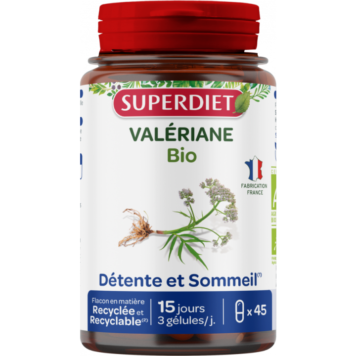Valeriana bio Super Diet - Packung mit 45 Kapseln