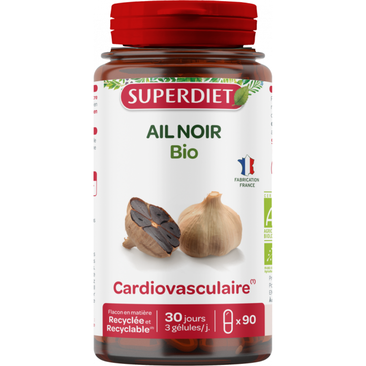 Schwarzer Knoblauch Bio Super Diet - Dose mit 90 Kapseln