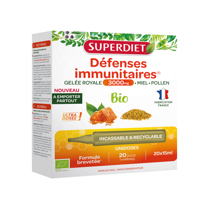 Bio-Immunabwehr Superdiet - Box mit 20 Einzeldosen à 15 ml