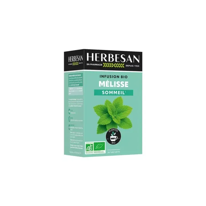Bio Melisse Schlaftee Herbesan - 20 Beutel Box