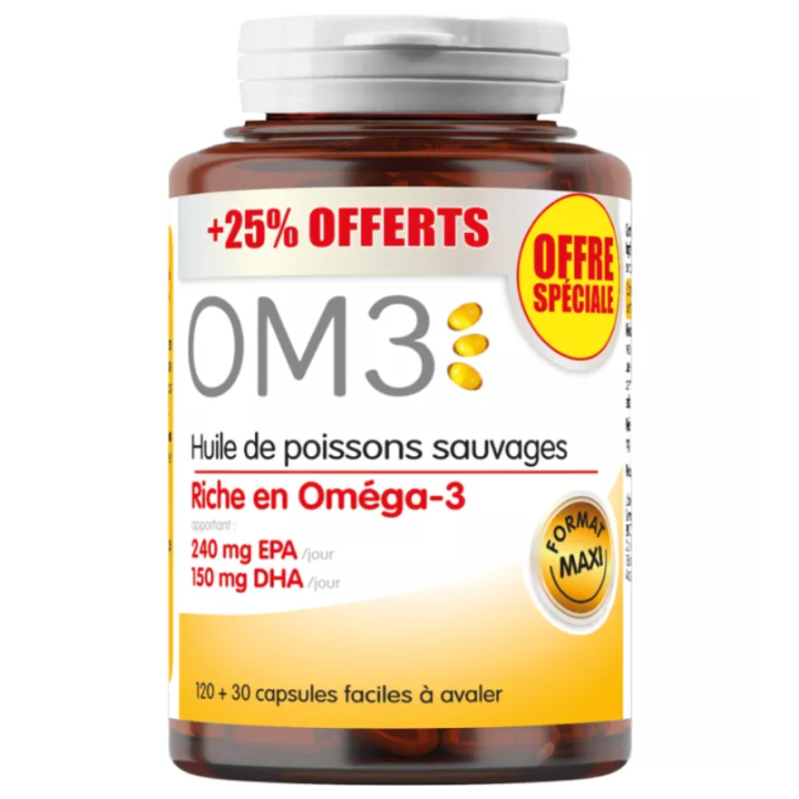 OM3 Wild Fish Oil Super Diet - Sonderangebot +25% geschenkt 120+130 Kapseln