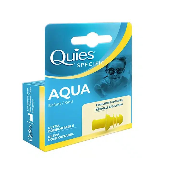 Spezifischer Gehörschutz Aqua Kinder Quies - Box mit einem Paar