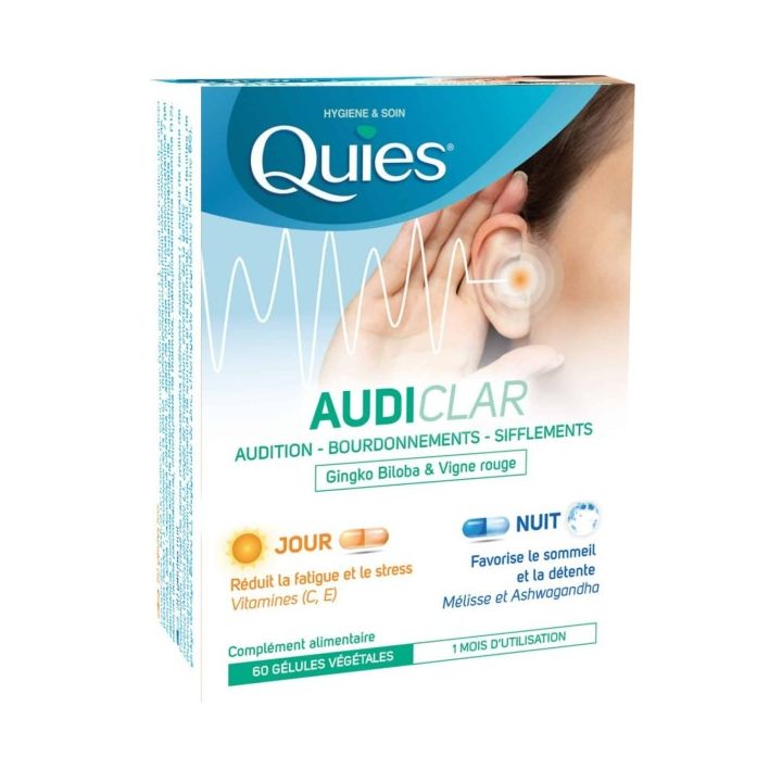Audiclar Tag/Nacht Quies - Packung mit 60 Kapseln