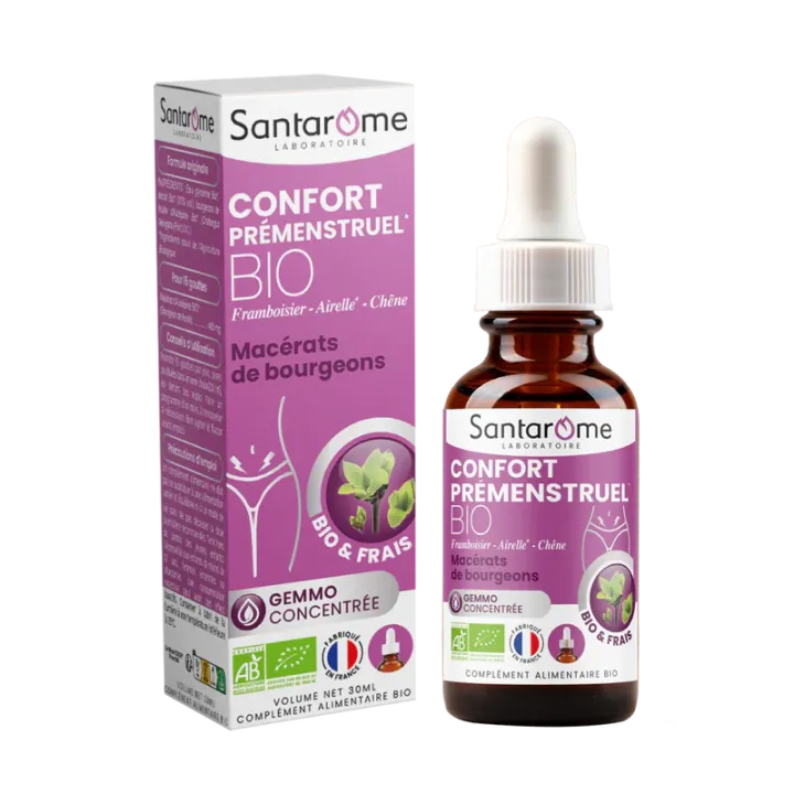 Prämenstrueller Komfort Mazerat aus Knospen Santarome - Flasche 30 ml