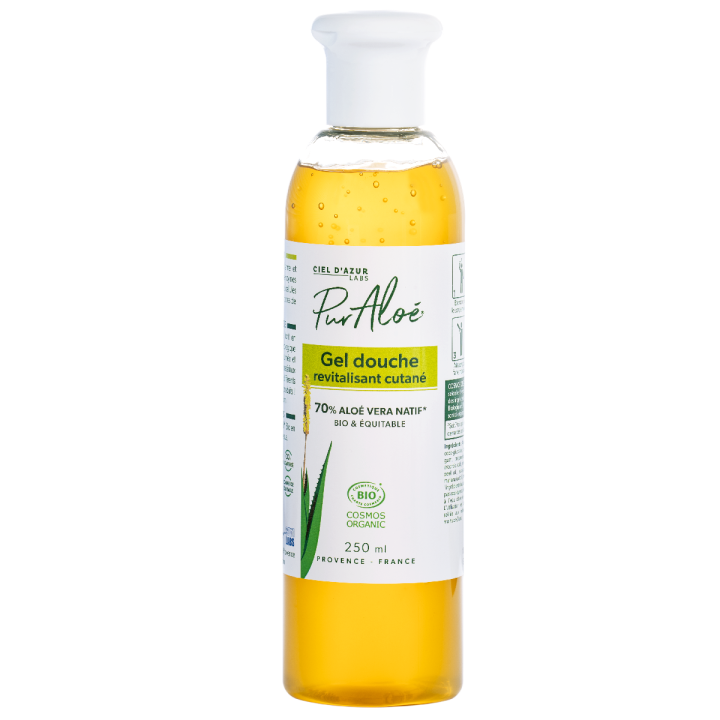Revitalisierendes Haut-Duschgel Aloe Vera 70% Bio Pur Aloé - Flasche mit 250 ml