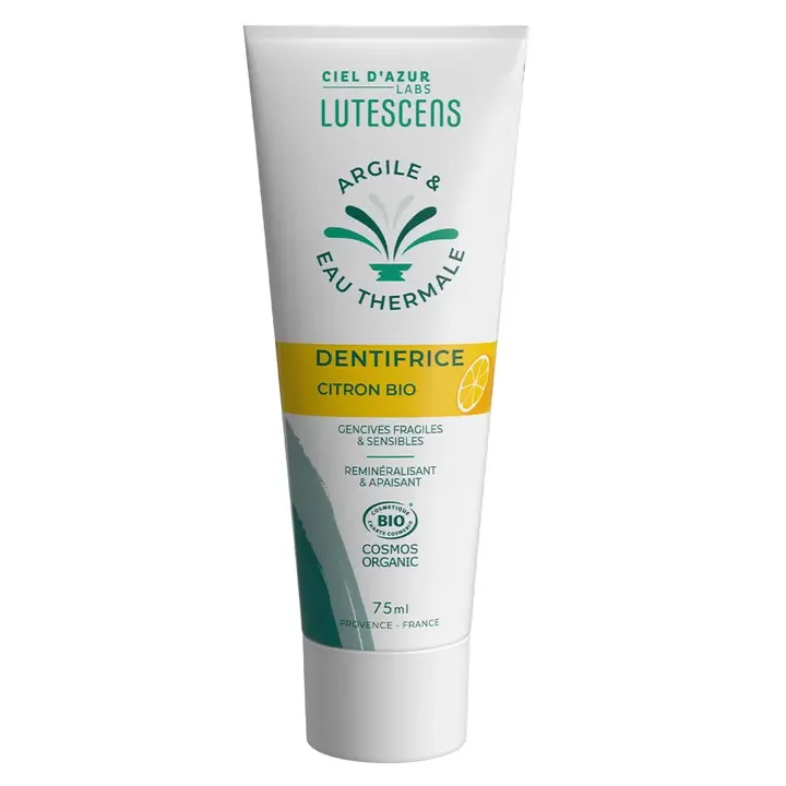 Bio-Zitronen-Zahnpasta Lutescens - 75ml Tube