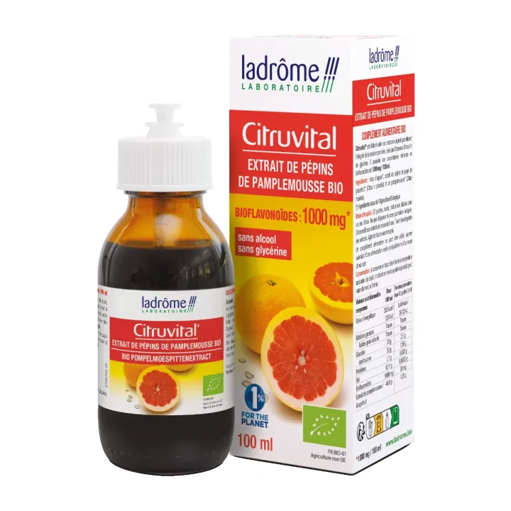 Citruvital Bio Grapefruitkernextrakt Ladrôme - Pipettenflasche 50ml