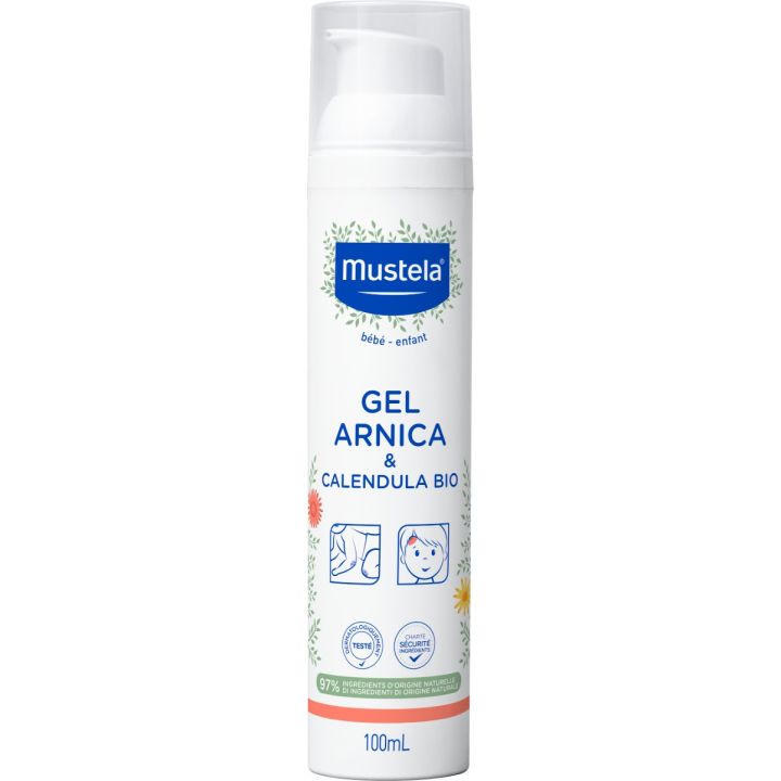 Arnika-Gel für Babys und Kinder mit Bio-Ringelblume von Mustela - 100 ml Flasche