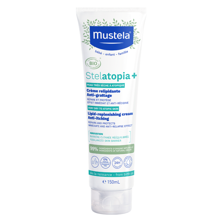 Stelatopia+ Bio-Relaunch-Creme gegen Juckreiz Mustela - Tube mit 150 ml