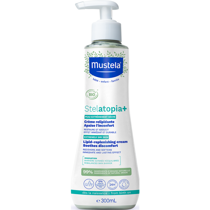 Stelatopia+ Bio-Relaunch-Creme gegen Juckreiz Mustela - Pumpflasche 300ml