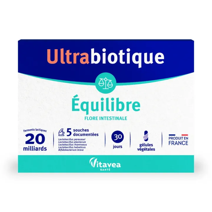 Ultrabiotique Gleichgewicht Nutrisanté - Packung mit 30 Kapseln