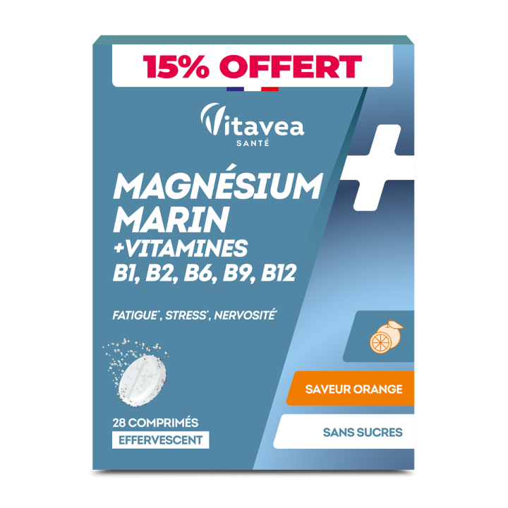 Meeresmagnesium und Vitamine Vitavea - Sonderangebot Box mit 28 Tabletten