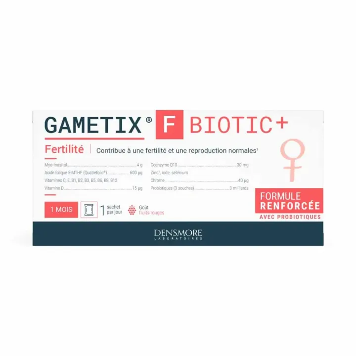 Gametix F Biotic + Fruchtbarkeit Densmore - Packung mit 30 Beuteln