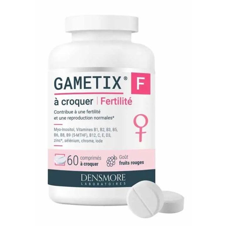 Gametix F Fruchtbarkeit Densmore - Dose mit 60 Kautabletten