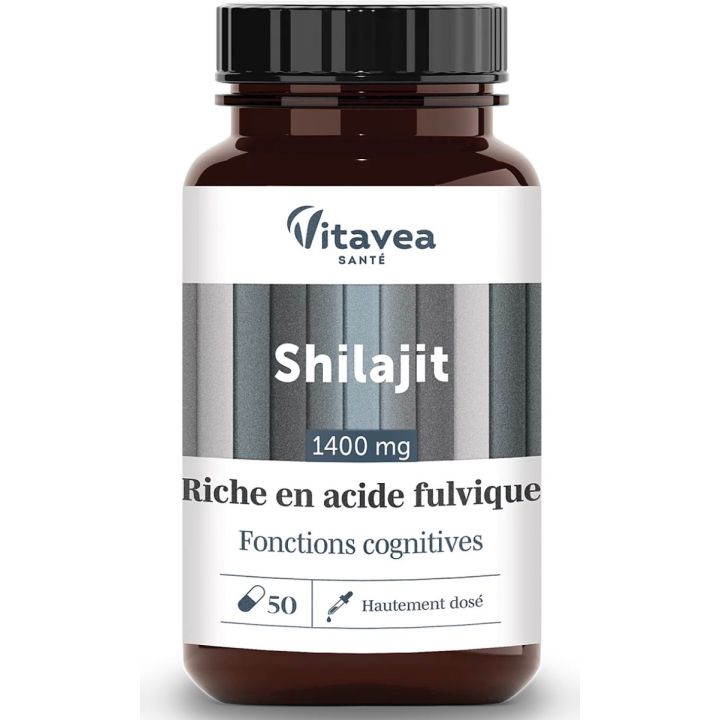 Shilajit 1400mg Vitavea - Dose von 50 Kapseln