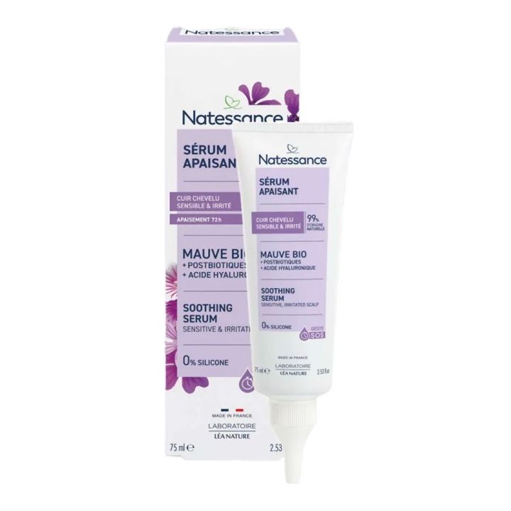 Beruhigendes Serum für empfindliche und gereizte Kopfhaut Natessance - Tube mit 75 ml