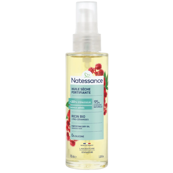 Bio Rizinusöl stärkend Natessance - Pumpflasche 100 ml