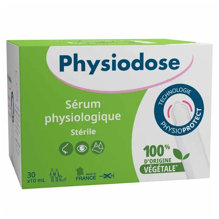 Physiodose Physiologische Kochsalzlösung Gilbert - Packung mit 30 Einzeldosen à 10 ml