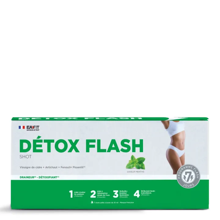 Detox Flash Shot Eafit - Box mit 7 Shots à 30 ml