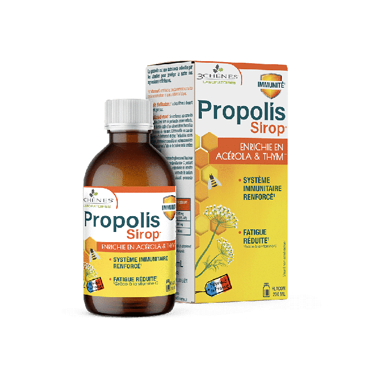 Propolis Sirup Wohlbefinden & Atemschutz Die 3 Eichen - Flasche mit 200 ml