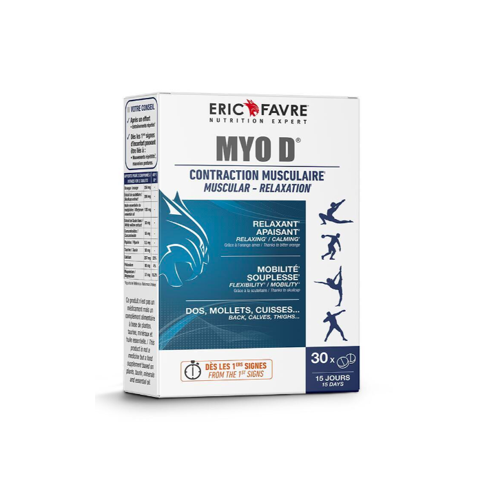 MYO D Muskelkontraktion Eric Favre - Packung mit 30 Tabletten