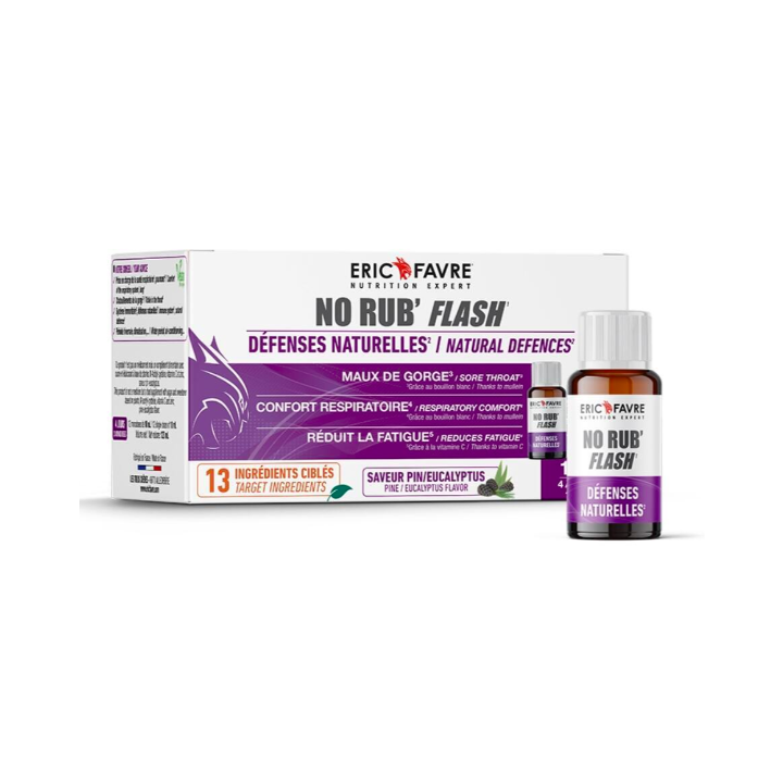 No rub'flash natürliche Abwehrkräfte Eric Favre - Box mit 12 Shots à 10 ml