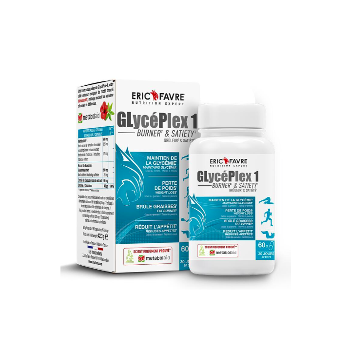 GLycéPlex 1 Fettverbrenner und Eric Favre Gesellschaft - Packung mit 60 Kapseln