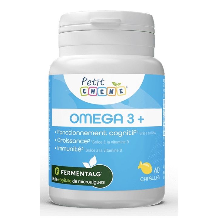 Kleiche Eiche Omega 3+ Die 3 Eichen - Packung mit 60 Kapseln