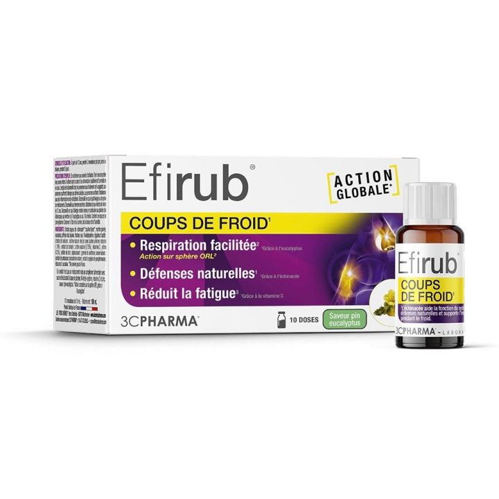 Efirub Kälteempfindlichkeit Eukalyptusgeschmack 3C Pharma - Schachtel mit 10 Einzeldosen à 10 ml