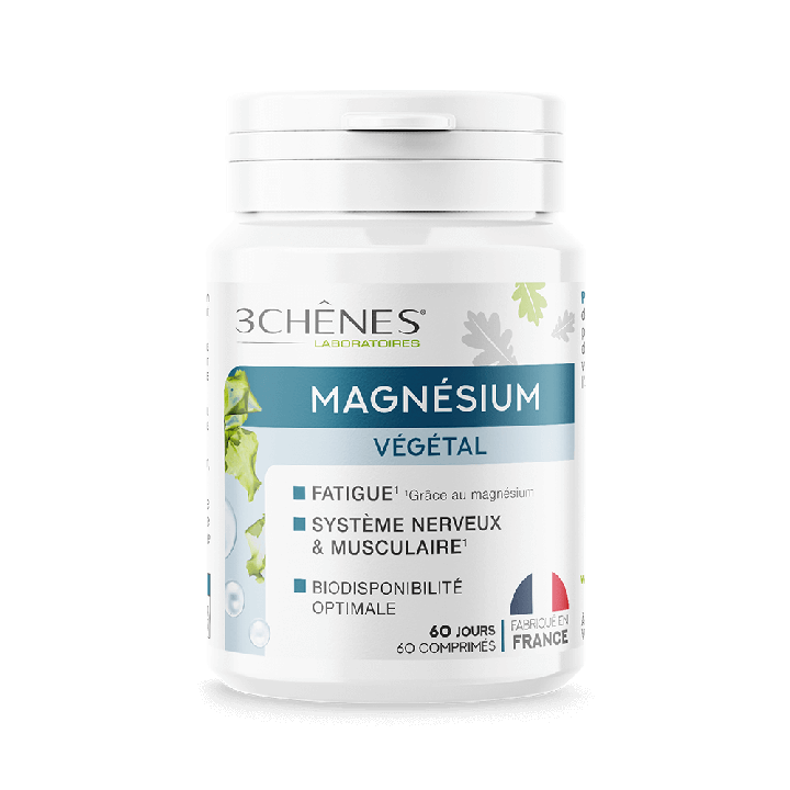 Pflanzliches Magnesium 3 Eichen - 60 Tabletten Dose