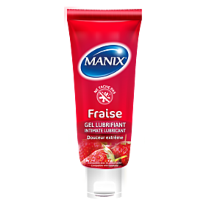 Intim-Gleitgel Erdbeere Manix - 80ml Tube