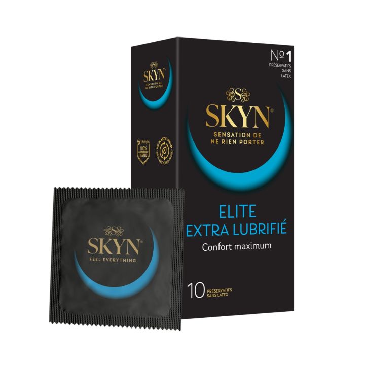 Skyn Extra Gleitende Latexfreie Kondome Manix - Schachtel mit 10 Kondomen