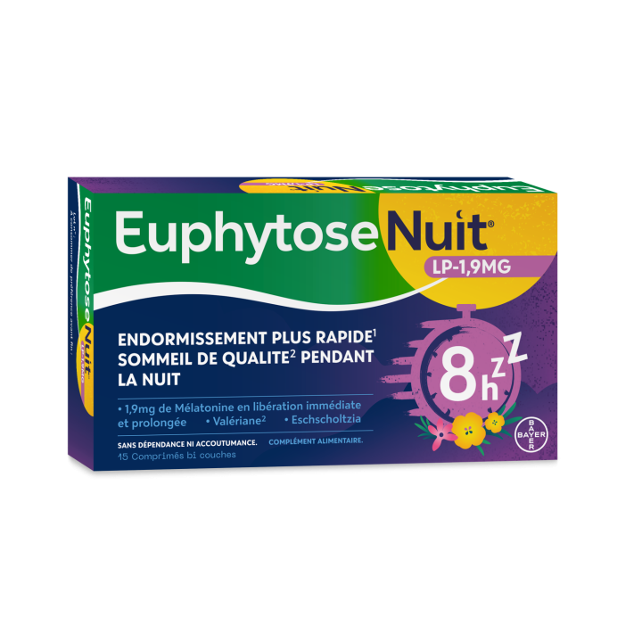 Euphytose Nacht LP 1,9 mg - Packung mit 15 Tabletten