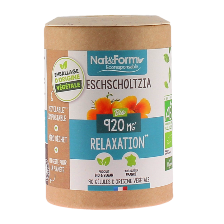 Escholtzia Ecoresponsable Nat&Form - Dose von 60 Kapseln
