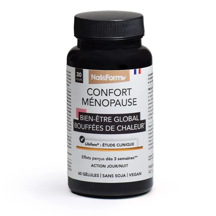 Komfort Menopause Nat&Form - Packung mit 60 Kapseln