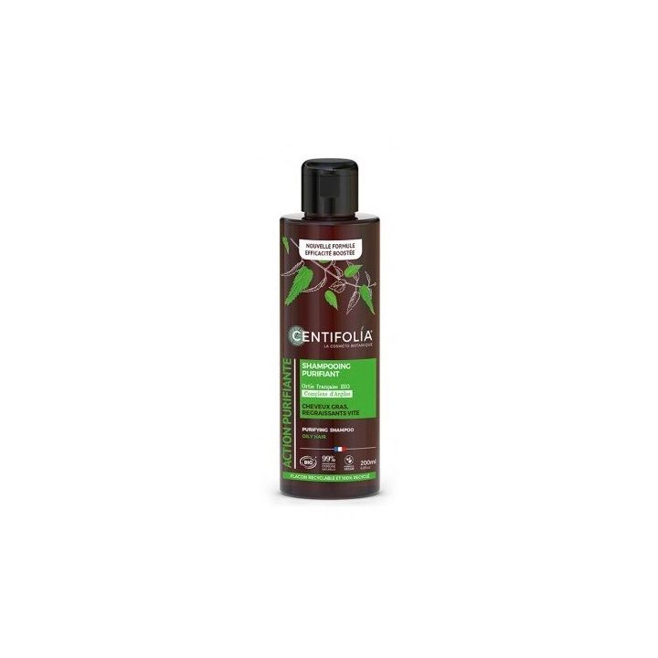 Reinigendes Shampoo für fettiges Haar Bio Centifolia - Flasche mit 200ml