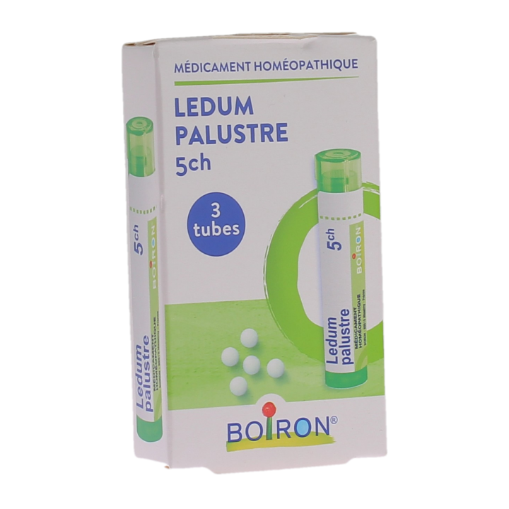 Ledum palustre 5ch Granulat Boiron - Packung mit 3 Röhrchen zu 4g