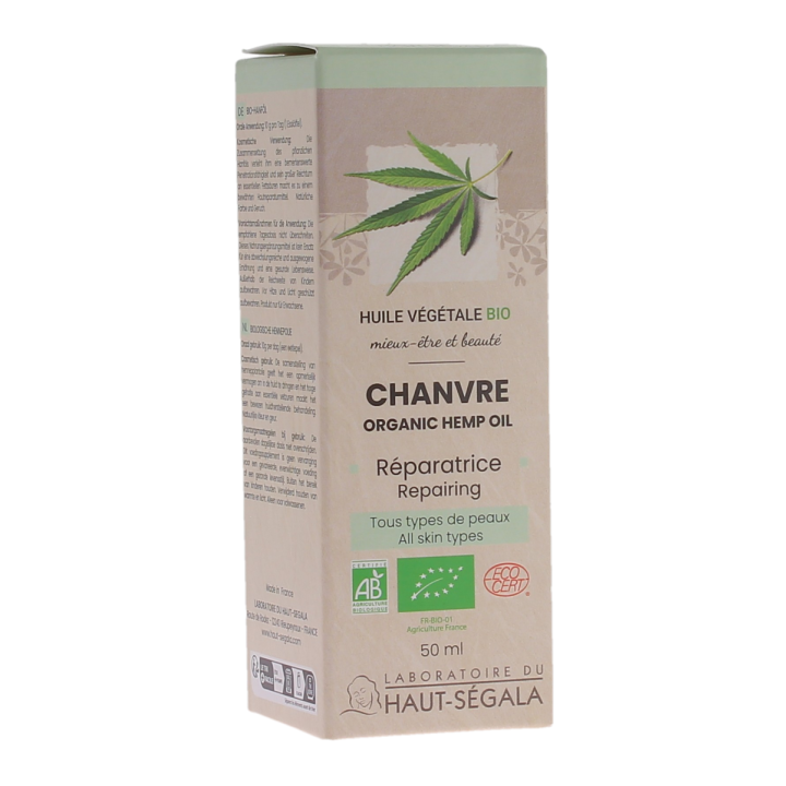 Bio-Hanföl reparierend Haut-Ségala - Flasche 50 ml