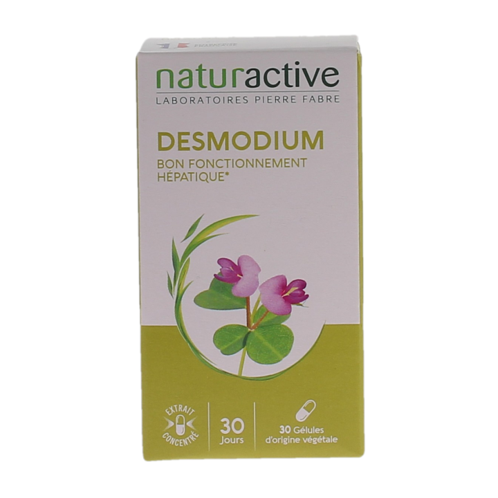 Desmodium für die Leberfunktion Naturactive - Packung mit 30 Kapseln