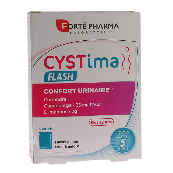 Cystima Flash Harnkomfort Forté Pharma - Packung mit 5 Beuteln