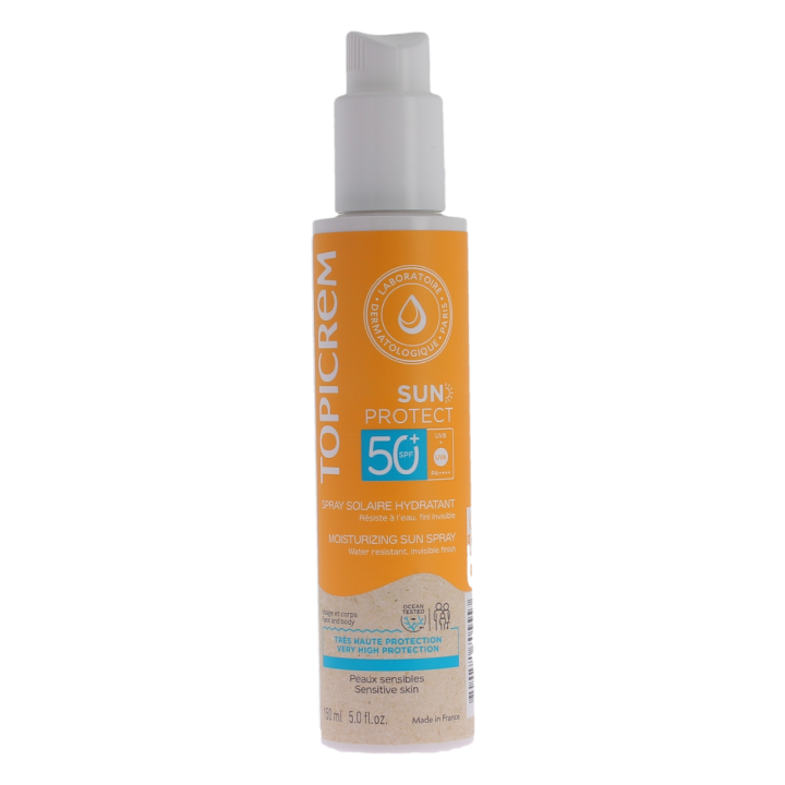 Sonnenschutz-Hydratisierungsspray SPF 50+ Topicrem - Spray mit 150 ml