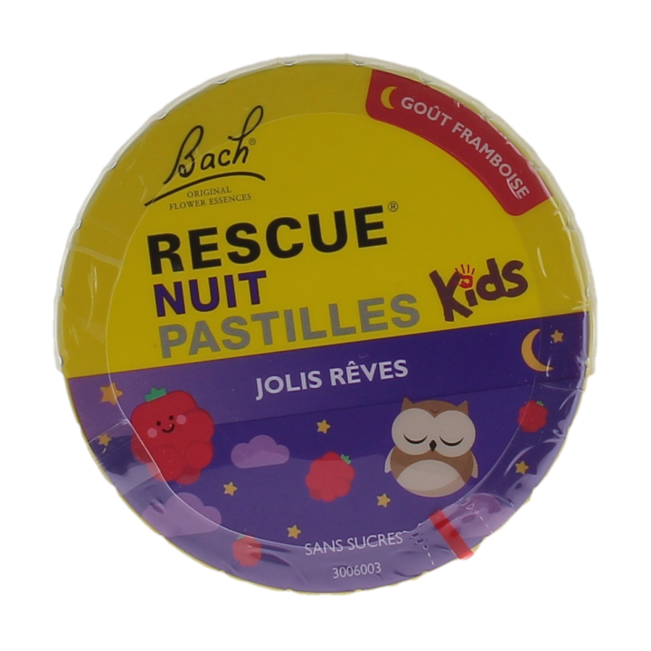 Rescue Pastillen Nacht Kinder schöne Träume Himbeergeschmack - 50g Dose